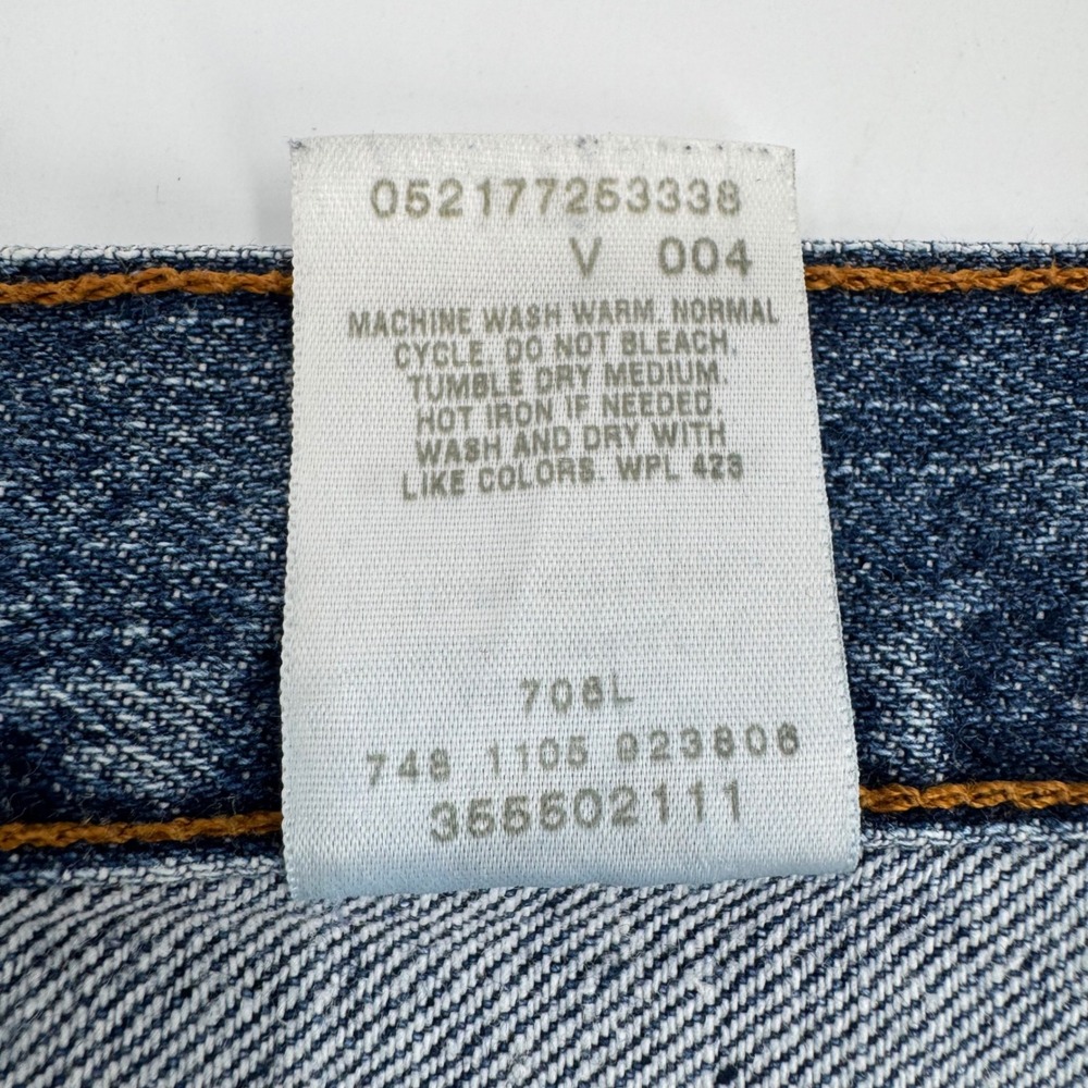 Levi's 550 Men's Relaxed Fit Denim Jean Shorts Blue Size 38 Y2K Baggy‎ - Picture 8 of 13